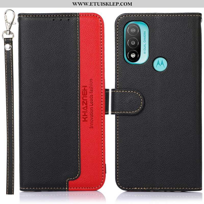 Obudowa Etui Na Telefon do Moto E40 / E30 / E20 Rfid Khazneh W Stylu Liczi